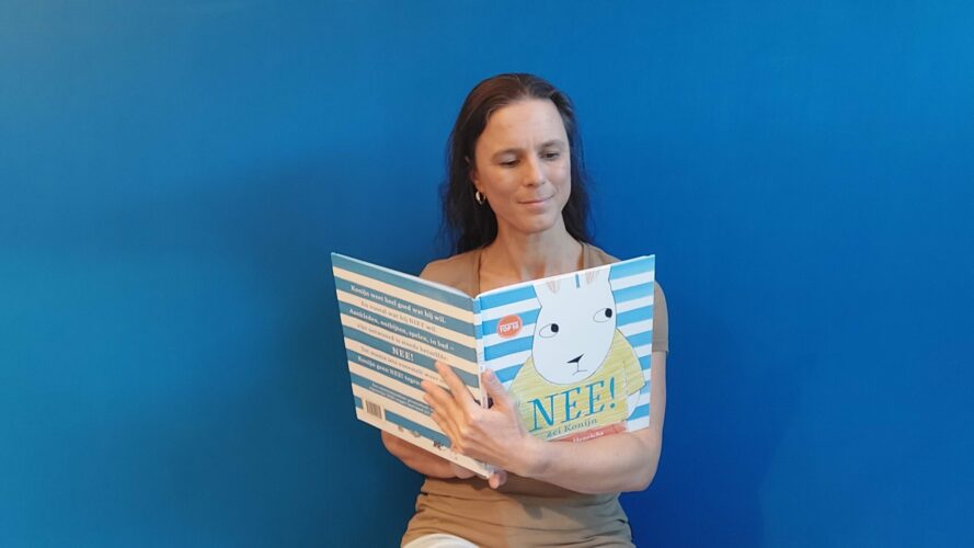 Online Workshop interactief voorlezen met ‘Nee! Zei konijn’ Een boek uit de prentenboek top 10 2023 (credit)