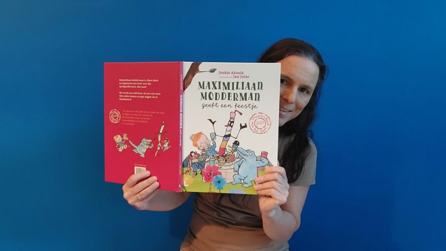Online Workshop interactief voorlezen met ‘Maximiliaan Modderman geeft een feestje’ Prentenboek van het jaar 2023